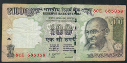 INDIA P105b  100 RUPEES 2013  LETTER E   #8CE Signature 20   F-VF NO P.h. - Inde