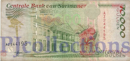 SURINAME 10000 GULDEN 1997 PICK 144 VF - Surinam