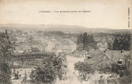 Lormes * Vue Générale Du Village Prise De L'église - Lormes