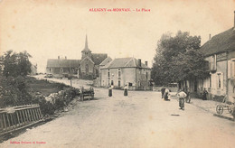 Alligny En Morvan * La Place Du Village * Villageois - Andere & Zonder Classificatie