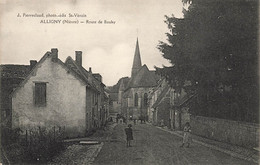 Alligny En Morvan * Route De Bauby Ou Bauhy * Villageois - Autres & Non Classés