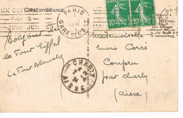 MARQUE POSTALE -  JEUX OLYMPIQUES 1924 - GARE DE L'EST - 01-04-1924 - - Zomer 1924: Parijs