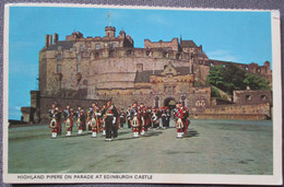 SCOTLAND EDINBURGH HIGHLAND PIPERS PARADE BRITAIN UK UNITED KINGDOM  POSTCARD ANSICHTSKARTE PICTURE CARTOLINA PHOTO CARD - Inverness-shire