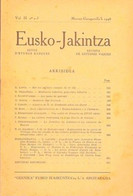 REVUE BASQUE"EUSKO-JAKINTZA"V.II N°2-3 < NAVARRE XVIIIe S.(voir Sommaire Scanné) - Baskenland