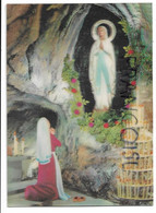 Carte 3D. Notre-Dame De Lourdes à La Grotte - Vergine Maria E Madonne