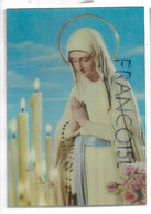 Carte 3 D. Notre-Dame De Banneux, Cierges Et Fleurs - Vergine Maria E Madonne