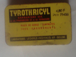 Labo. Lederle-Novalis Oullins Rhône - Tyrothricyl - Antiseptique Des Voies Respiratoires - Boîtes