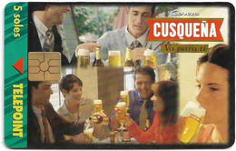 Peru - Telepoint - Beer Cusqueña, 08.1997, 5Sol, 100.000ex, Used - Perù