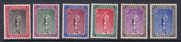 Luxembourg 1937 294-99 ** Caritas Duv Wenceslas II - 1926-39 Charlotte Rechtsprofil