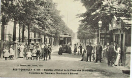 PETIT QUEVILLY -  Terminus Du TRAMWAY Chartreux - Bihorel - Place Des Chartreux En 1915 - Tbe - Le Petit-Quevilly