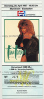 Tina Turner Break Every Rule '87 Ticket Mannheim - Unused (Vintage Memorabilia) - Tickets De Concerts