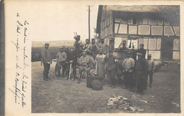 CARTE PHOTO CUISINE ROULANTE EN ALSACE JANVIER 1916 - Oorlog 1914-18