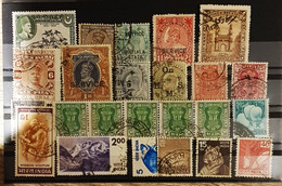 01 - 23  // Carte - Lot De Timbres De L'Inde Avec Etats Indiens - Used Stamps