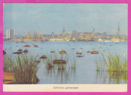 286913 / Estonia - Tallinn - Panorama City Sea Port Ship Crane Machine Hotel Church PC 1975 Estland Estonie - Estonie