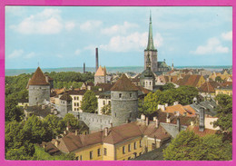 286916 / Estonia - Tallinn - Old Town St. Olaf's Church Toompea Castle Two Tall Chimneys Building PC Estland Estonie - Estonie