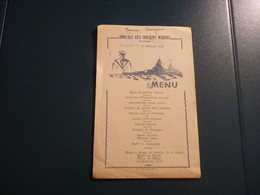 Menu Amicale Des Anciens Marins De Poitiers - 28 Février 1954 - Voir Détails Sur Photos - 16x24,6 Cm Environ. - Menus