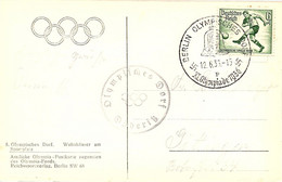 ALEMANIA 3 REICH 1936 BERLIN CC CON MAT JUEGOS OLIMPICOS DE BERLIN OLYMPIC GAMES - Ete 1936: Berlin