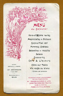 MENU ART NOUVEAU : " SOCIETE AMICALE DE LA MARNE "  (1907) - Menus