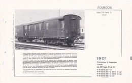 FOURGON TYPE DR FICHE DOCUMENTAIRE LOCO REVUE N° 586 AVRIL 1977 - Français