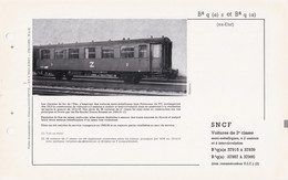 VOITURE B6q FICHE DOCUMENTAIRE LOCO REVUE N° 578 OCTOBRE 1976 - Französisch