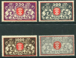 DANZIG 1923 Large Arms MNH / **.  Michel 119-22 - Ungebraucht