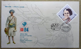 INDIA 1984 EARLY MAIL ROUTES OF BENGAL PRESIDENCY, MAIL MAN, POSTMAN, EARLY POSTAL CANCELLATION.....SPECIAL COVER - Poste