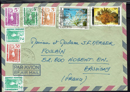 Nouvelle-Calédonie. Affranchissement Varié à 72 F Sur Enveloppe De Nouméa Du 19-3-1986 Pour La France. TB. - Briefe U. Dokumente