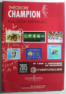 BULLETIN MENSUEL DE THEODERE CHAMPION 2015 (YVERT TELLIER) SEPTEMBRE 2014 - Nº 1308 - France