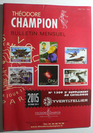 BULLETIN MENSUEL DE THEODERE CHAMPION 2015 (YVERT TELLIER) OCTOBRE 2014 - Nº 1309 - Frankrijk