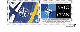 Finland 2022 Accession To NATO Of Finland And Sweden BeePost FI Stamp With Label Mint - Ungebraucht