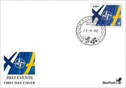 Finland 2022 Accession To NATO Of Finland And Sweden BeePost FI FDC Stamp - NATO