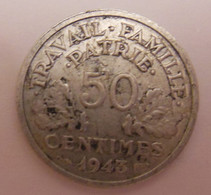 50 Centimes 1943 Etat Français - 50 Centimes