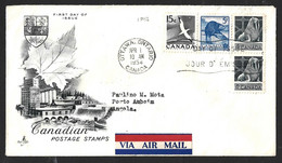 Letter Circulated From Ottawa, Canada To Ambriz In 1954. Walrus. Nature Protection. Lettre Envoyée D'Ottawa, Canada à Am - Storia Postale