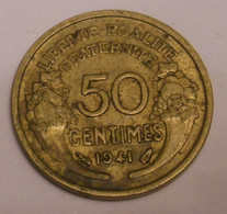 50 Centimes 1941 Etat Français Morlon - 50 Centimes