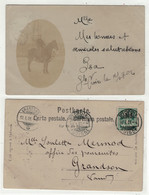 Suisse // Schweiz // Switzerland //  Vaud // Sainte-Croix ?, Personnage à Cheval (Carte Photo) - Sainte-Croix 