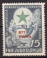 Trieste - Zona B, STT VUJNA - 1953. Esperanto Congress, Sassone No. 90, MNH - Neufs