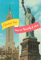 Postcard USA NY New York Statue Of Liberty Multi View - Statua Della Libertà