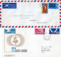 SOUTH  AFRICA  2  X  FDC  1968/69 - FDC