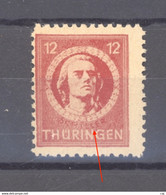 SBZ  - Thüringen  :  MI 97 PF III  **  Variété SCHILCER - Mint