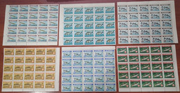 Albania 1964 Animals Fish Mi#809-814 Mint Never Hinged Sheets Of 25 - Albanië