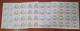 Albania 1967 Birds, Pelican Mi#1138-1142 Mint Never Hinged Sheets Of 16 - Albanie