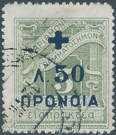 Greece-Grèce-Greek,1937-38 Overprinted For Charity On The 1913-24 Postage Due,Obliterated - Beneficiencia (Sellos De)