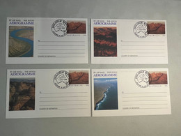 (4 N 9 A) Australia Aerogramme -  CTO 1990 (set Of 4) - Luchtpostbladen