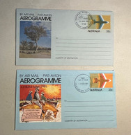 (4 N 9 A) Australia Aerogramme  - CTO 1981 (2) - Luchtpostbladen