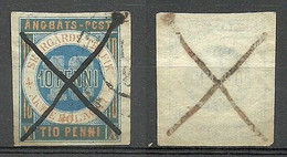 FINLAND HELSINKI 1874 Local City Post Stadtpost Helsinki 10 Pen Imperforated O - Emissioni Locali