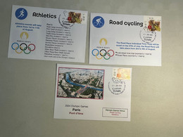 (4 N 10) Paris 2024 Olympic Games - Olympic Venues & Sport - Pont D'Iéna (Road Cycling - Athletics) 3 - Verano 2024 : París