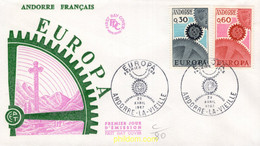 693115 MNH ANDORRA. Admón Francesa 1967 EUROPA CEPT. FRATERNIDAD Y COOPERACION - Collections