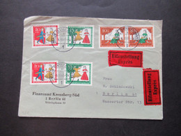 1965 Berlin (West) Wohlfahrt Märchen MiF Eilzustellung Expres Berlin Ortsbrief Stempel Berlin FA 1 / Finanzamt - Briefe U. Dokumente