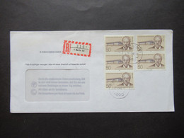 Berlin (West) 1986 Wilhelm Furtwängler Nr.750 (5) MeF Einschreiben Berlin 33 - Storia Postale