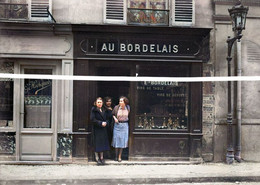 CAFE AU BORDELAIS TIRAGE D APRES PLAQUE PHOTO OU CARTE ANCIENNE COLORISEE PAR MES SOINS - Cafes